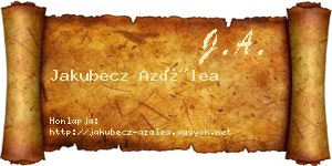 Jakubecz Azálea névjegykártya